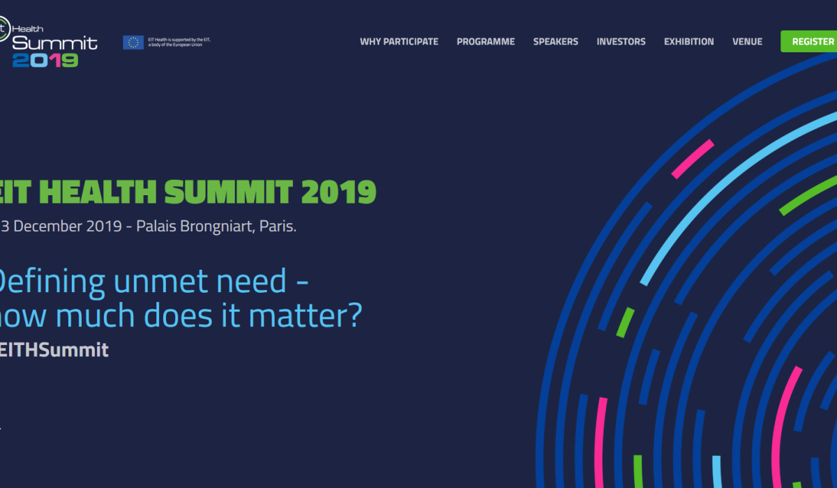 EIT HEALTH SUMMIT PARIS 2019